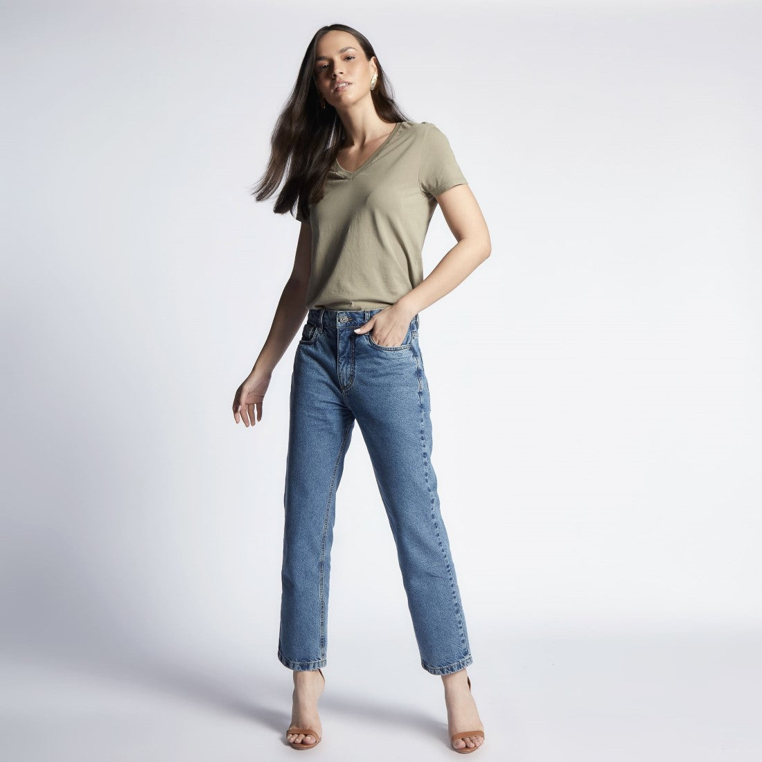 Calça Jeans Feminina Mom INV-984/1