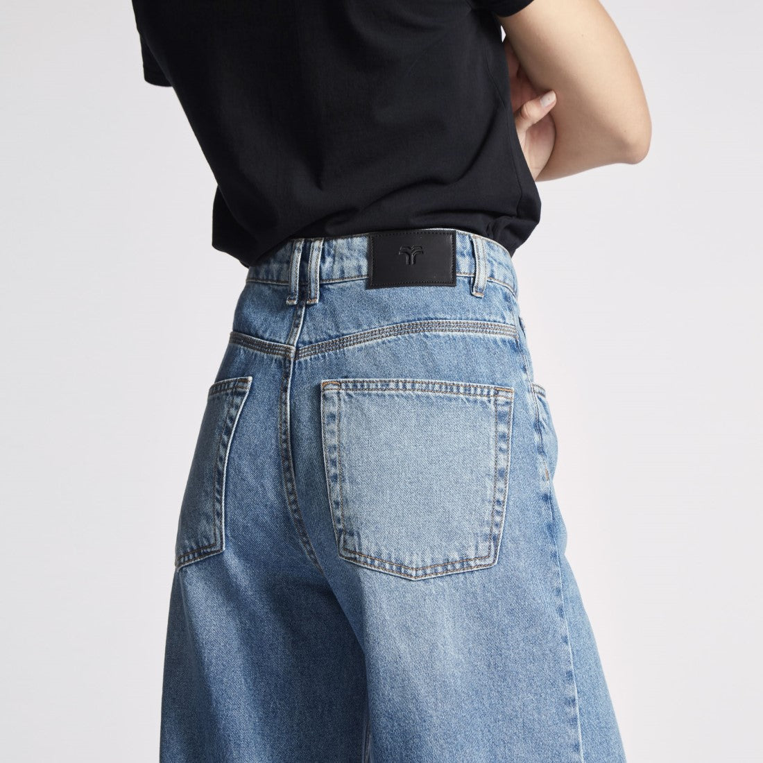 Calça Jeans Feminina Wide Leg Cintura Alta INV-607