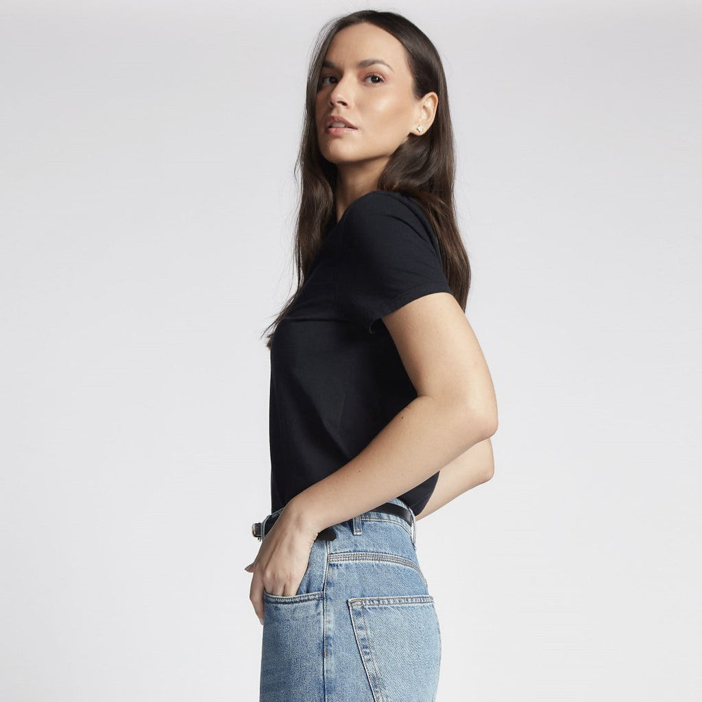 Camiseta Malha Feminina Preta T-shirt Honey be VT-002/2
