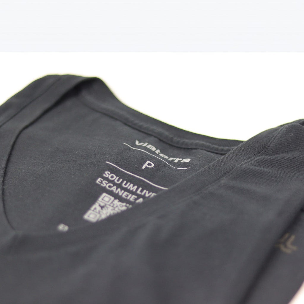 Camiseta Malha Feminina Preta T-shirt Honey be VT-002/2