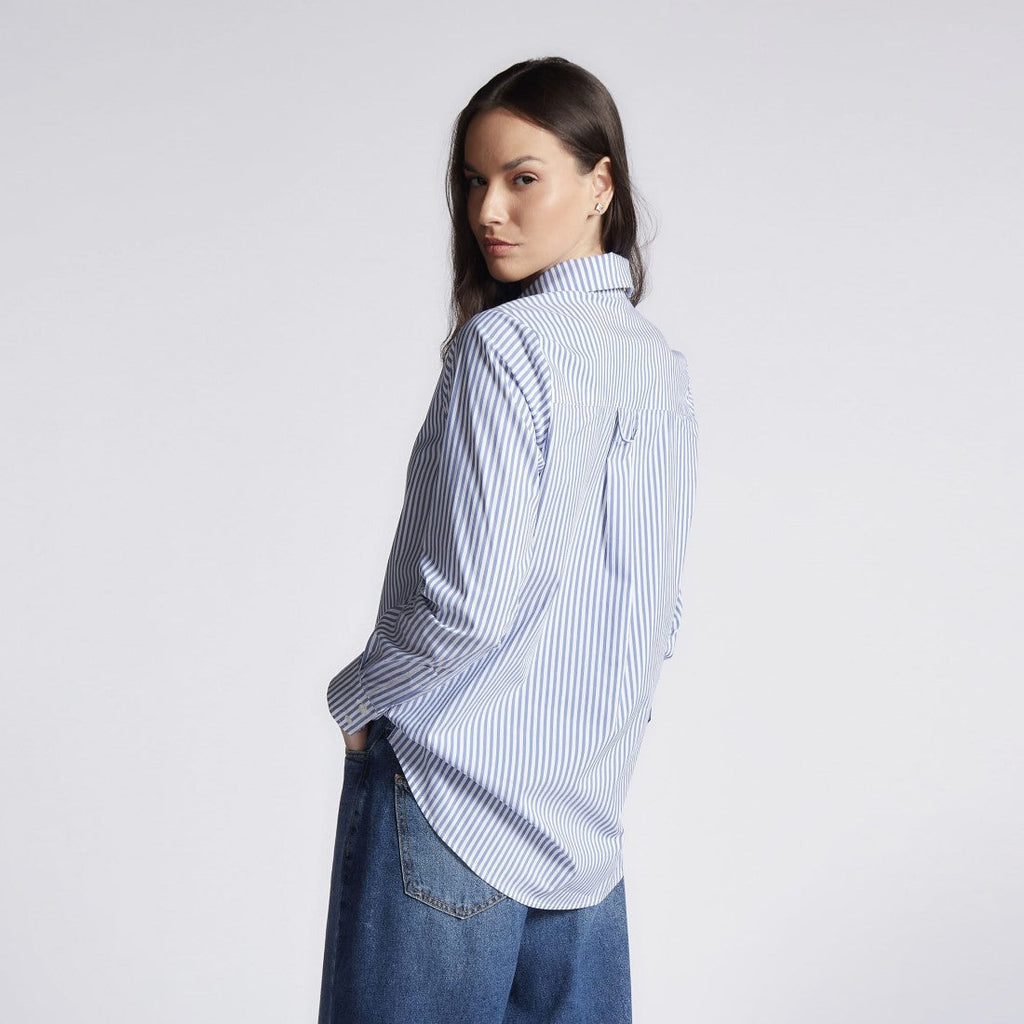Camisa Social Feminina com Elastano Listrada 1736