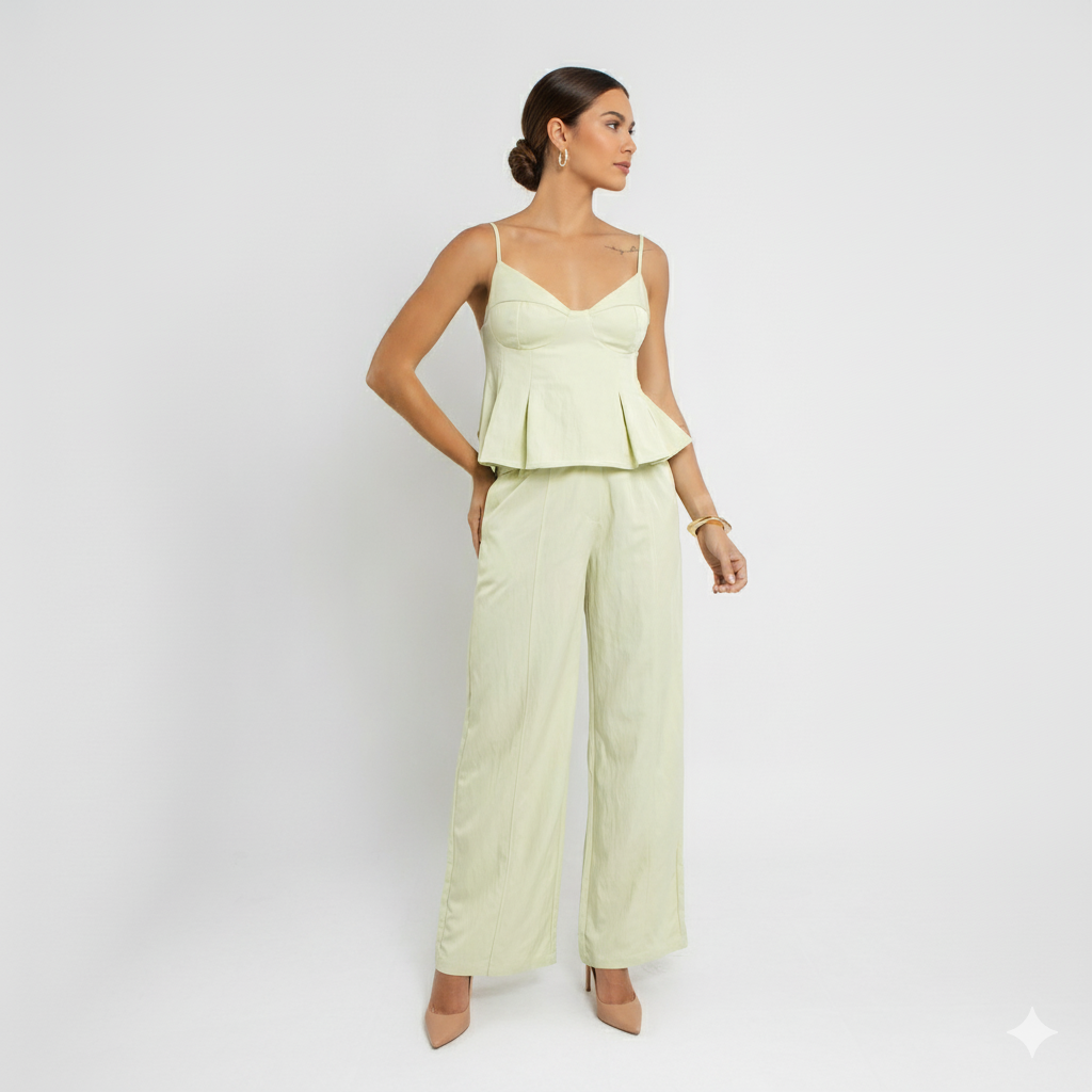 Blusa Feminina de Alças Finas Estruturada em Poliamida com Viscose BL612