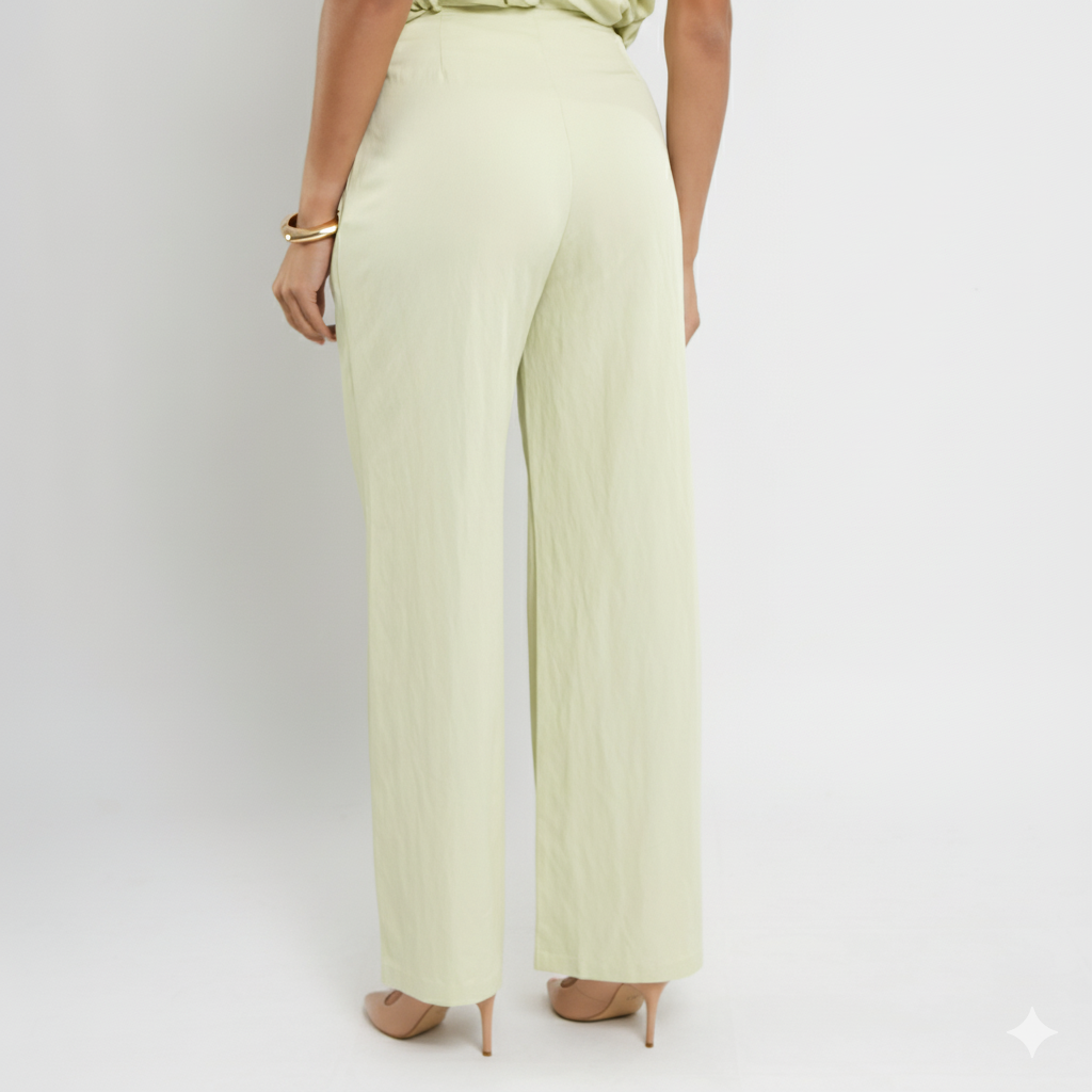 Calça Feminina de Alfaiataria em Poliamida com Viscose LG2378