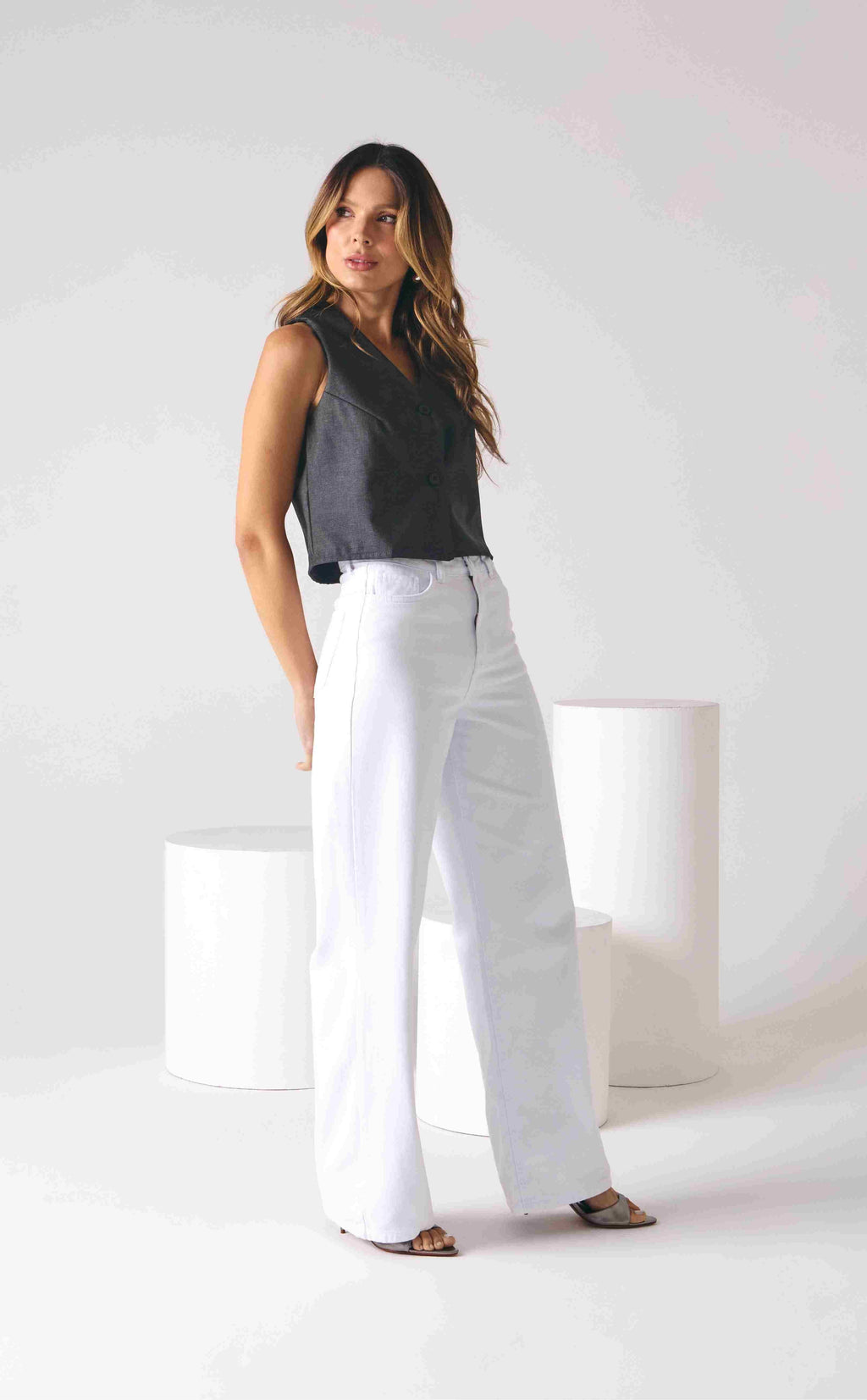 CALÇA RIO FEMININA BRANCO