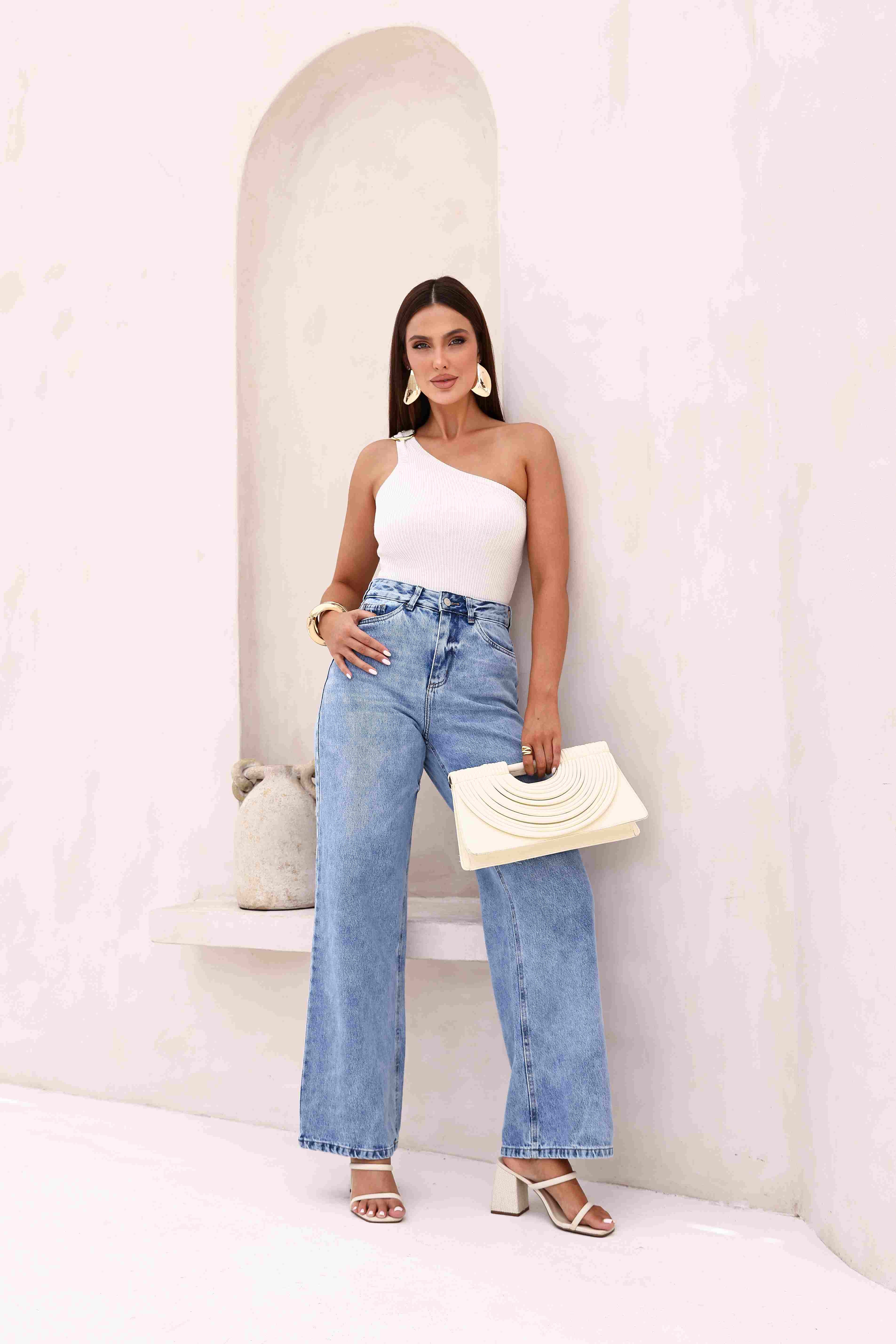 CALÇA WIDE LEG FEMININA CLARO
