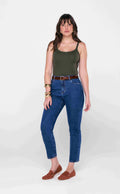 CALÇA MOM FEMININA ESCURO