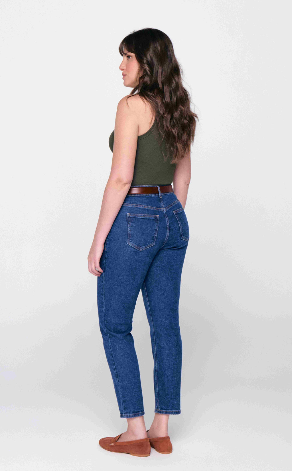 CALÇA MOM FEMININA ESCURO