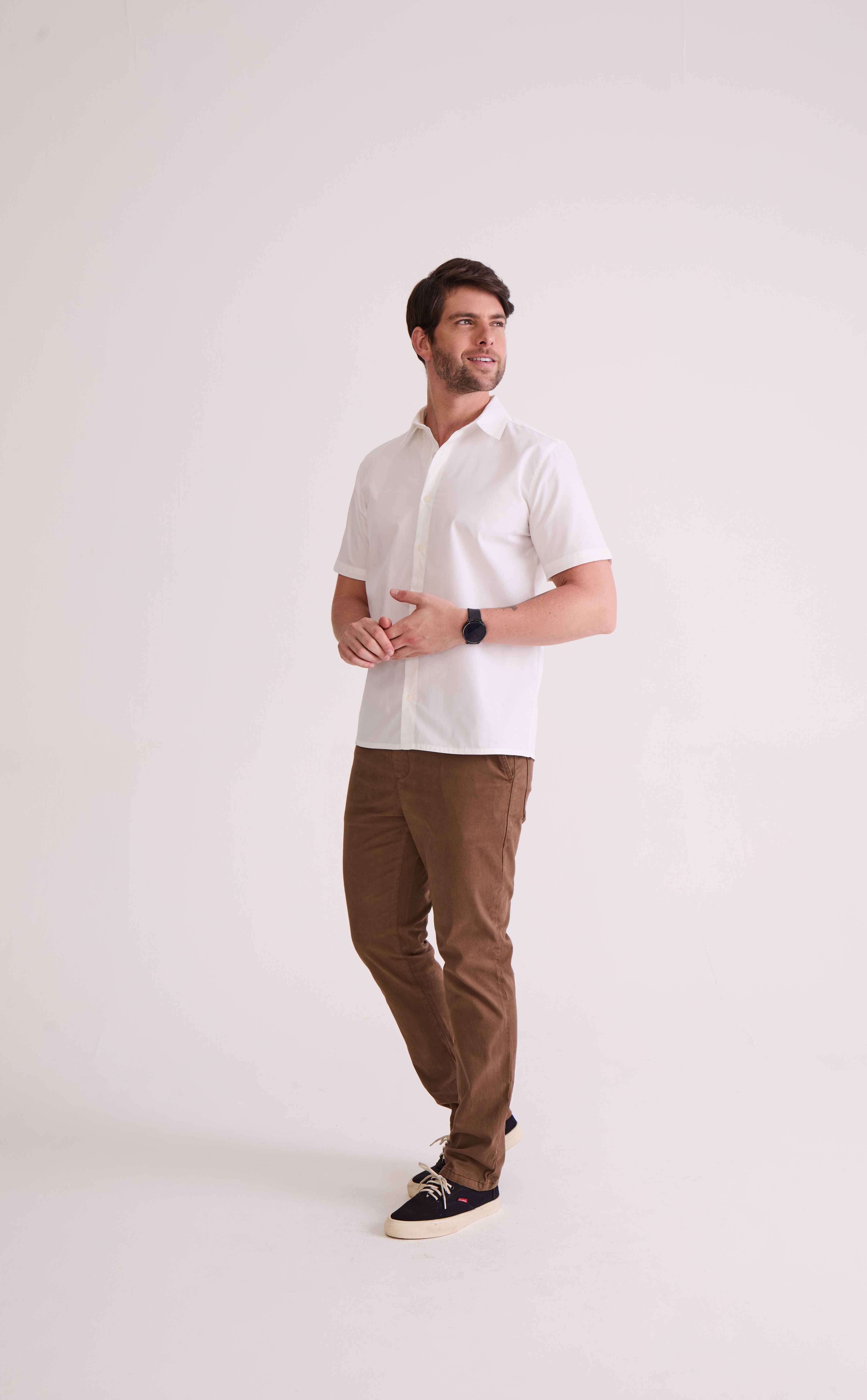 CALCA JOGGER MASCULINA KAKI