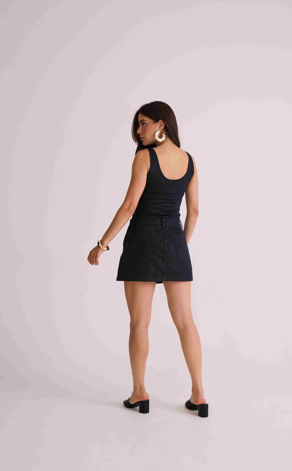 SHORTS SAIA SLIT FEMININO PRETO
